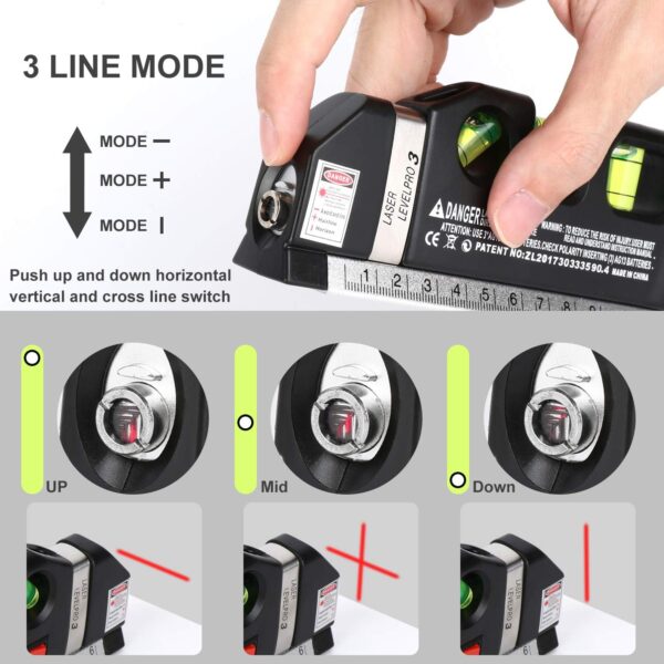 Laser Level Line Tool, Multipurpose Laser Level Kit - Image 5