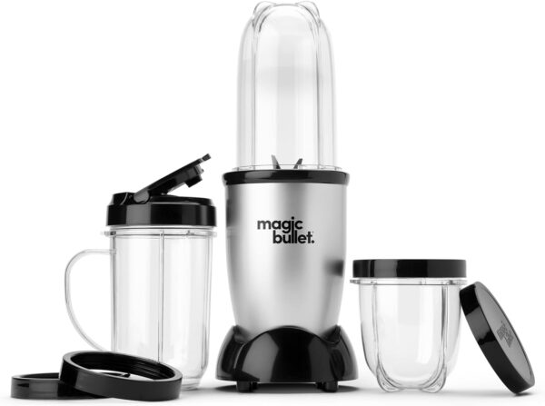 Magic Bullet Blender, Small, Silver, 11 Piece Set - Image 2