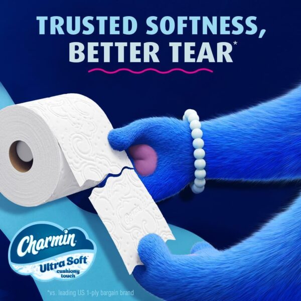 Charmin Ultra Soft Cushiony Touch Toilet Paper, 24 Family Mega Rolls - Image 7