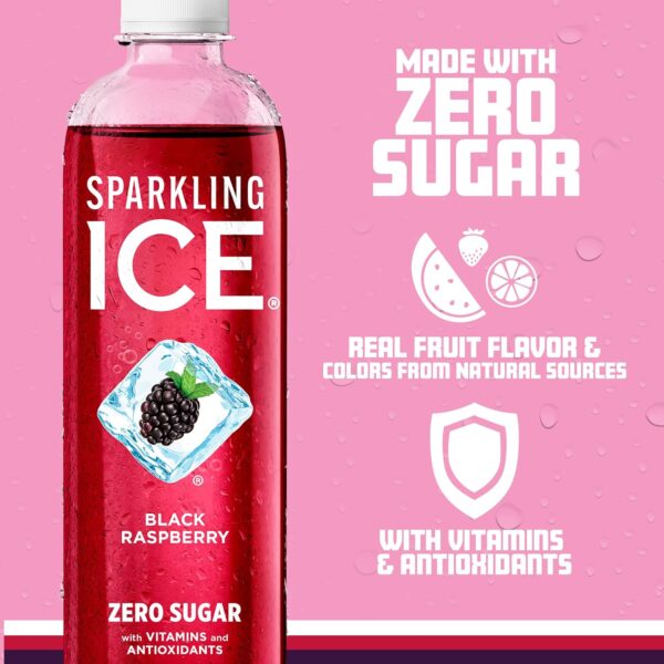 Sparkling Ice, Black Raspberry Sparkling Water - Image 4