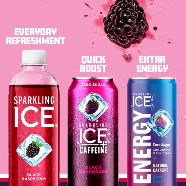 Sparkling Ice, Black Raspberry Sparkling Water - Image 2