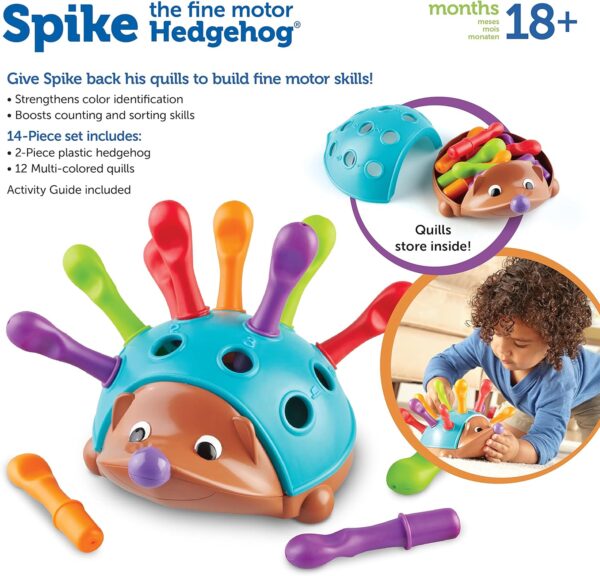 Learning Resources Spike The Fine Motor Hedgehog - Toddler Learning Toys - Image 5