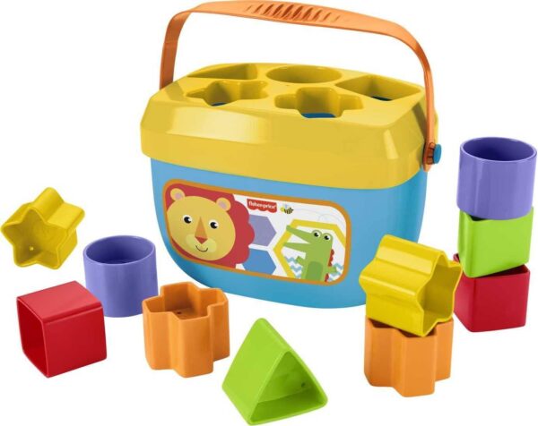 Fisher-Price Infant Gift Set with Baby’s First Blocks (10 Shapes) and Rock-a-Stack Ring Stacking Toy for Ages 6+ Months (Amazon Exclusive) - Image 13