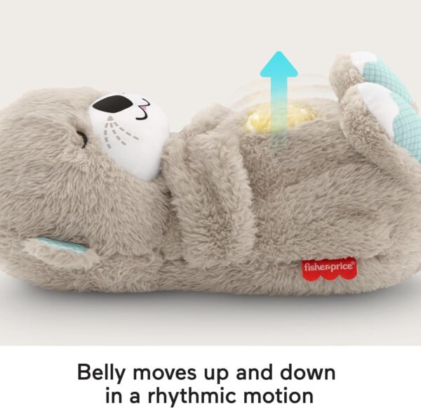 Fisher-Price Baby Toy Soothe 'n Snuggle Otter Portable Plush Sound Machine with Music Lights & Breathing Motion for Newborns 0+ Months - Image 3