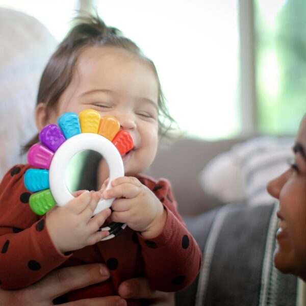 Baby Einstein Outstanding Opus The Octopus Sensory Rattle & Teether Multi-Use Toy, BPA Free & Chillable, 3 Months & up, Multicolored - Image 3