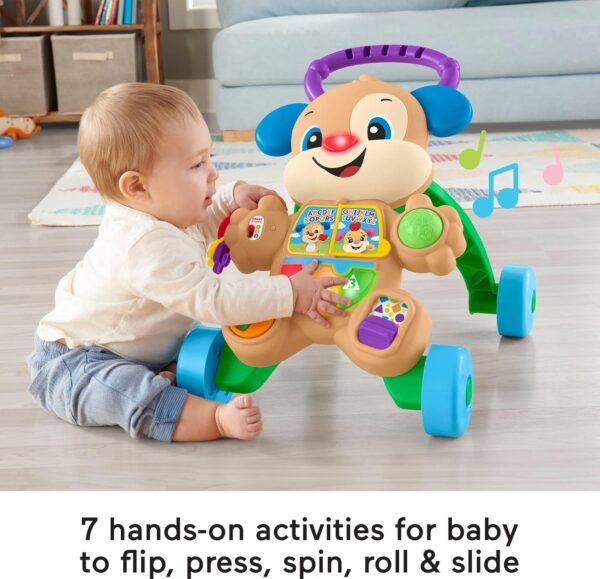 Fisher-Price Baby Toy Laugh & Learn Smart Stages Learn with Puppy Walker with Music Lights & Activities for Infants Ages 6+ Months - Image 3