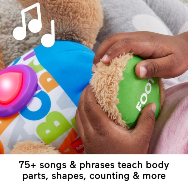 Fisher-Price Baby & Toddler Toy Laugh & Learn Smart Stages Puppy Musical Plush with Lights & Phrases for Infants Ages 6+ Months - Image 3