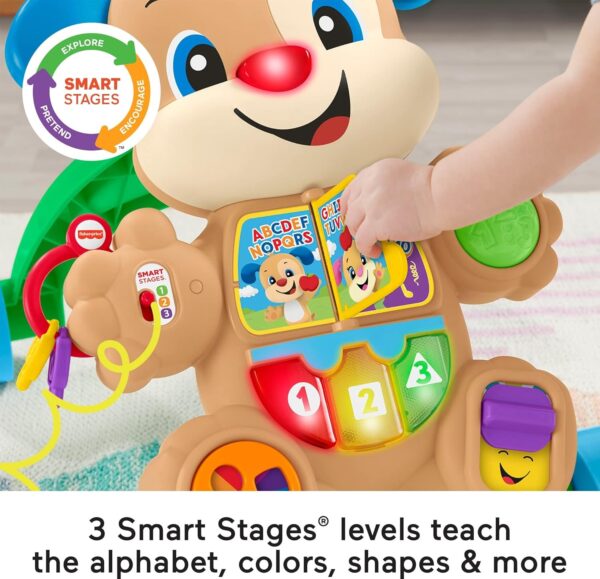 Fisher-Price Baby Toy Laugh & Learn Smart Stages Learn with Puppy Walker with Music Lights & Activities for Infants Ages 6+ Months - Image 4