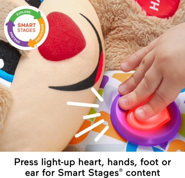 Fisher-Price Baby & Toddler Toy Laugh & Learn Smart Stages Puppy Musical Plush with Lights & Phrases for Infants Ages 6+ Months - Image 5