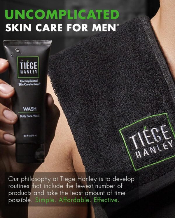 Tiege Hanley Mens Skin Care Set, Essential Skin Care Routine for Men (System Level 1) - Face Wash Kit for Fines Lines & Wrinkles - Men's Skincare Set Includes Face Wash, Facial Scrub, & Moisturizer - Image 5