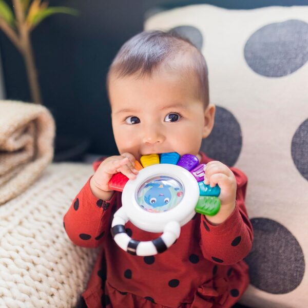 Baby Einstein Outstanding Opus The Octopus Sensory Rattle & Teether Multi-Use Toy, BPA Free & Chillable, 3 Months & up, Multicolored - Image 7