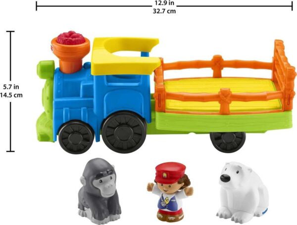 Fisher-Price Little People Toddler Toy Train Choo-Choo Zoo with Music Sounds and 3 Figures for Pretend Play Ages 1+ Years - Image 12