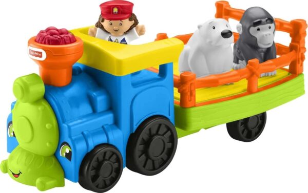 Fisher-Price Little People Toddler Toy Train Choo-Choo Zoo with Music Sounds and 3 Figures for Pretend Play Ages 1+ Years - Image 10