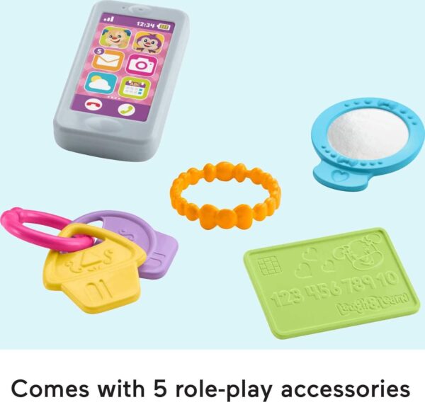 Fisher-Price Baby & Toddler Toy Laugh & Learn My Smart Purse with Lights - Image 2