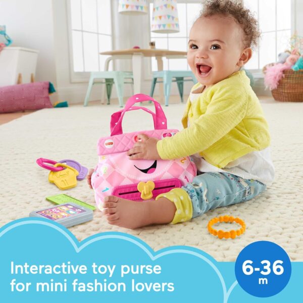 Fisher-Price Baby & Toddler Toy Laugh & Learn My Smart Purse with Lights - Image 3