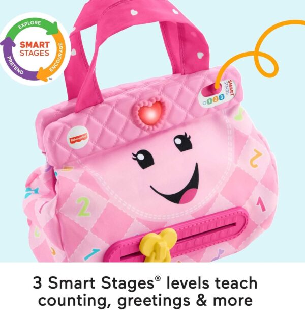 Fisher-Price Baby & Toddler Toy Laugh & Learn My Smart Purse with Lights - Image 4