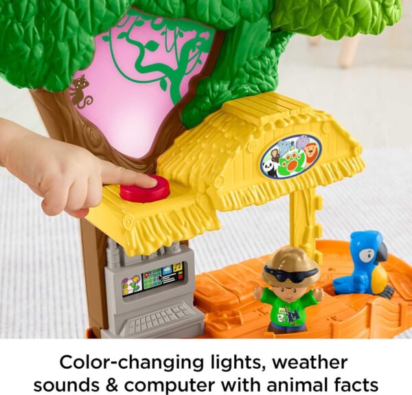 Fisher-Price Little People Toddler Toy Share & Care Safari 2-Ft Tall Playset with Lights Sounds & 7 Figures for Pretend Play Ages 1+ years - Image 14