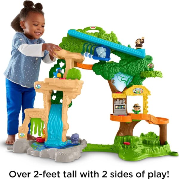 Fisher-Price Little People Toddler Toy Share & Care Safari 2-Ft Tall Playset with Lights Sounds & 7 Figures for Pretend Play Ages 1+ years - Image 19