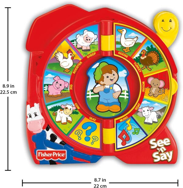 Fisher-Price Little People Toddler Toy See ‘n Say The Farmer Says, Learning Game with Music & Sounds for Kids Ages 18+ Months​ (Amazon Exclusive) - Image 5