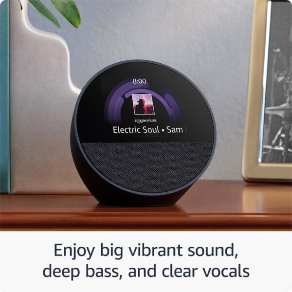 Amazon Echo Spot, Smart alarm clock with vibrant sound - Image 6