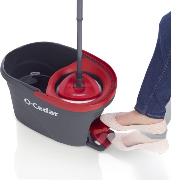 O-Cedar EasyWring Microfiber Spin Mop & Bucket Floor Cleaning System - Image 6