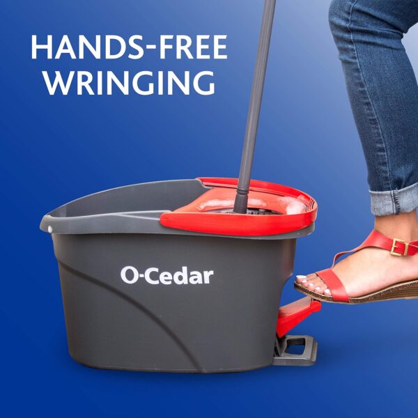 O-Cedar EasyWring Microfiber Spin Mop & Bucket Floor Cleaning System - Image 15