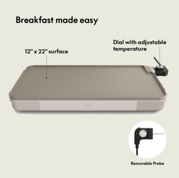 bella 12" x 22" Electric Griddle with EverGood™ - Image 3