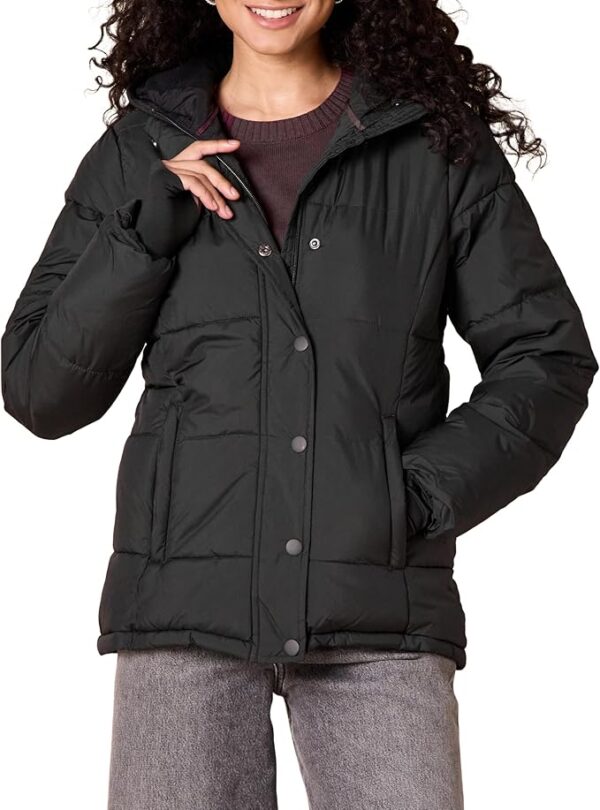 Amazon Essentials Women's Heavyweight Quilted Long-Sleeve Hooded Puffer Coat - Image 5