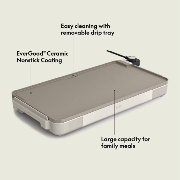 bella 12" x 22" Electric Griddle with EverGood™ - Image 5