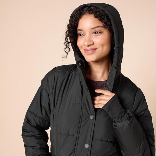 Amazon Essentials Women's Heavyweight Quilted Long-Sleeve Hooded Puffer Coat