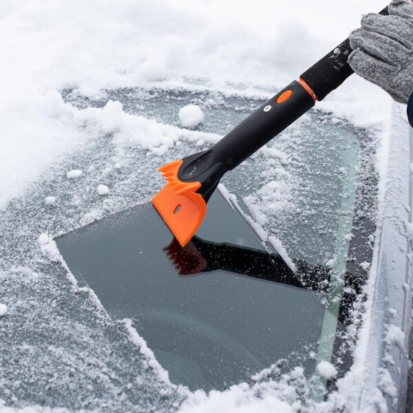 Snow Brush with Detachable Ice Scraper