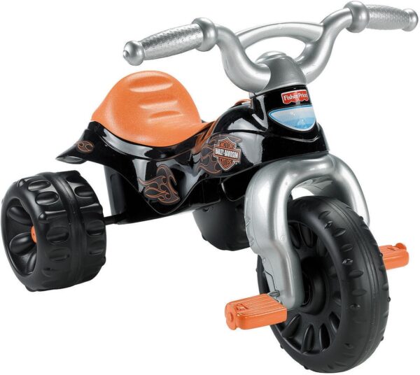 Fisher-Price Harley-Davidson Toddler Tricycle Tough Trike Toy Bike with Handlebar Grips - Image 6