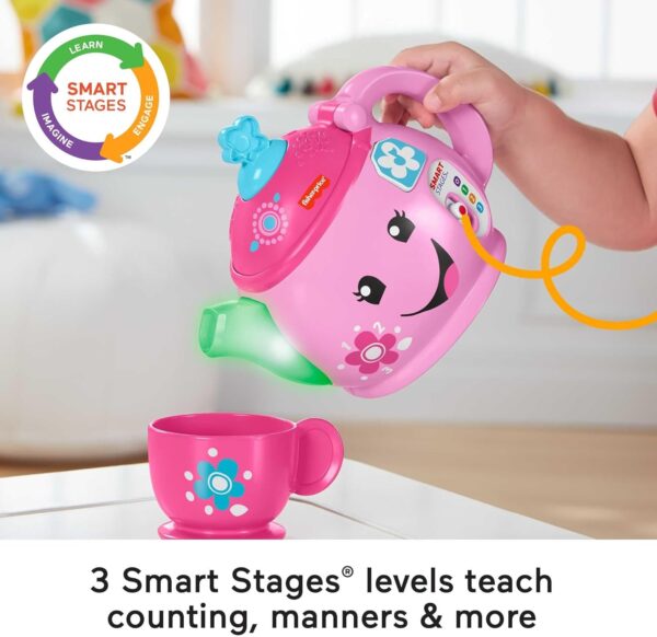 Fisher-Price Toddler Toy Laugh & Learn Sweet Manners Tea Set - Image 3