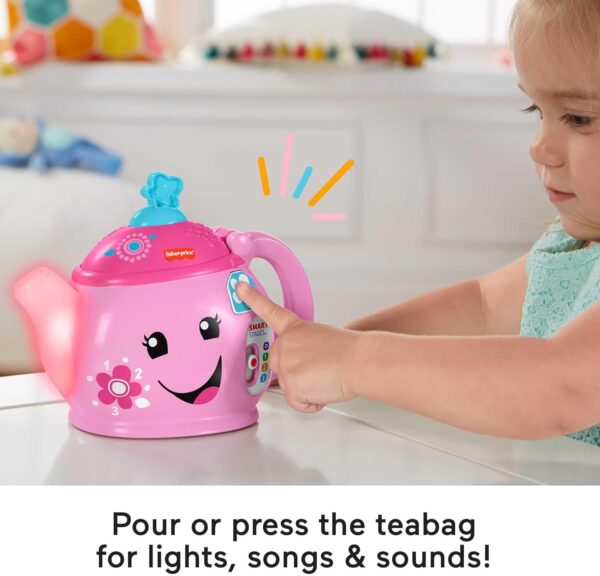 Fisher-Price Toddler Toy Laugh & Learn Sweet Manners Tea Set - Image 4